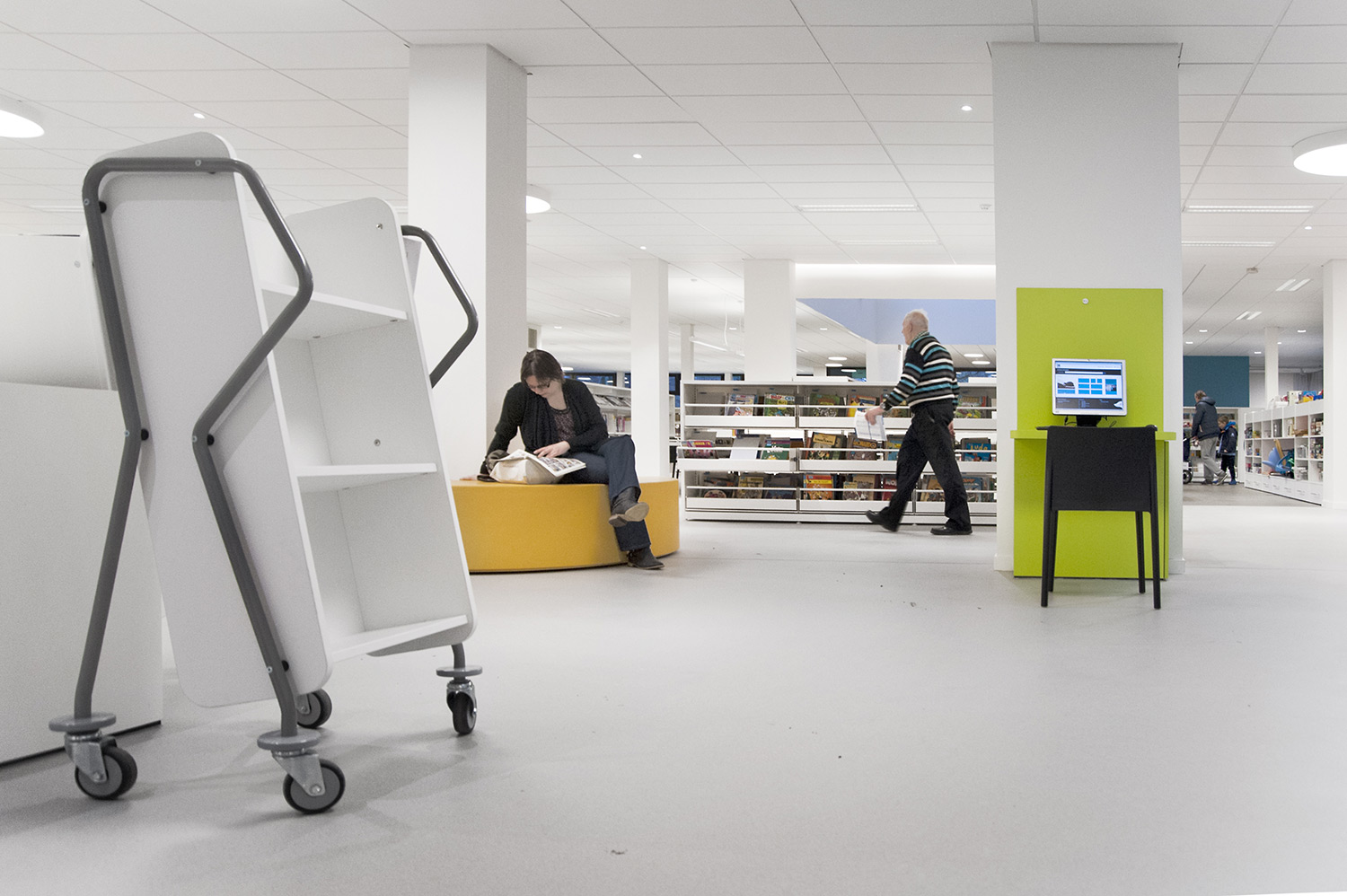 Mini-Querläufer Bücherwagen