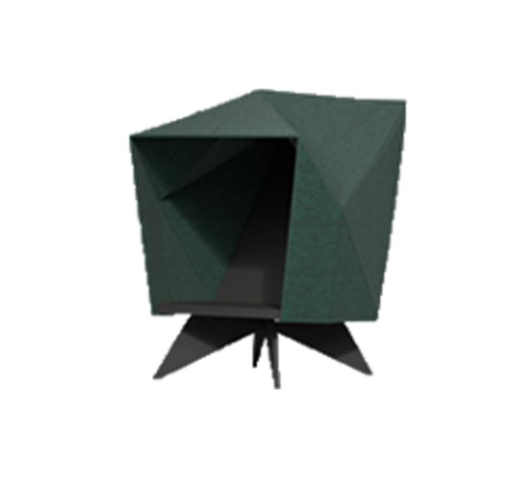 HabiCave - Hohe Ausfürung mit Kreuzbeingestell aus Holz