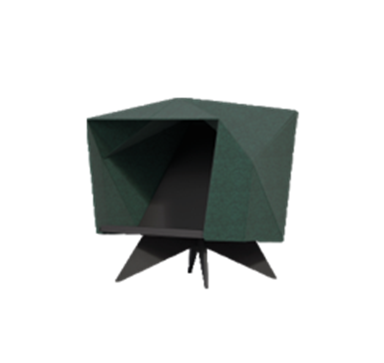 HabiCave - Niedrige Ausfürung mit Kreuzbeingestell aus Holz