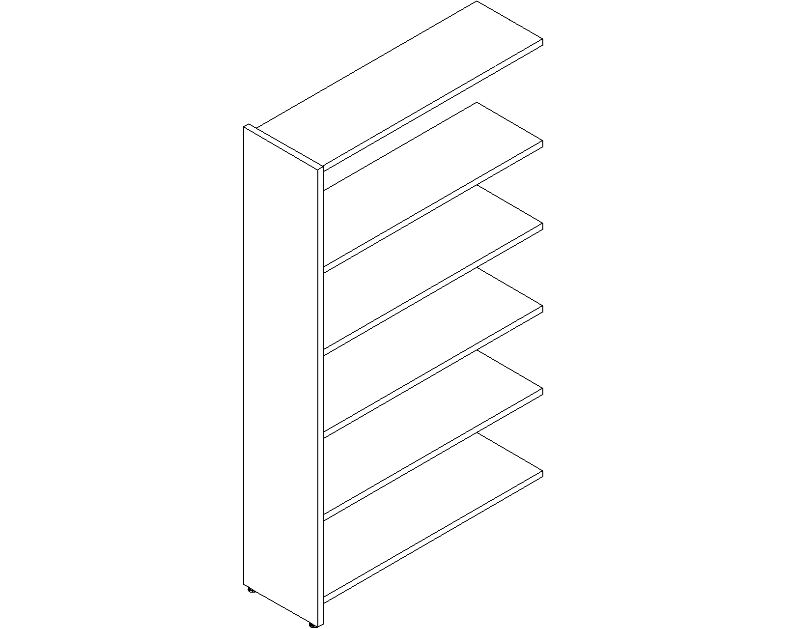 Lingo add-on - single-sided - H1820 - D300 - W1000 - 3D.dwg