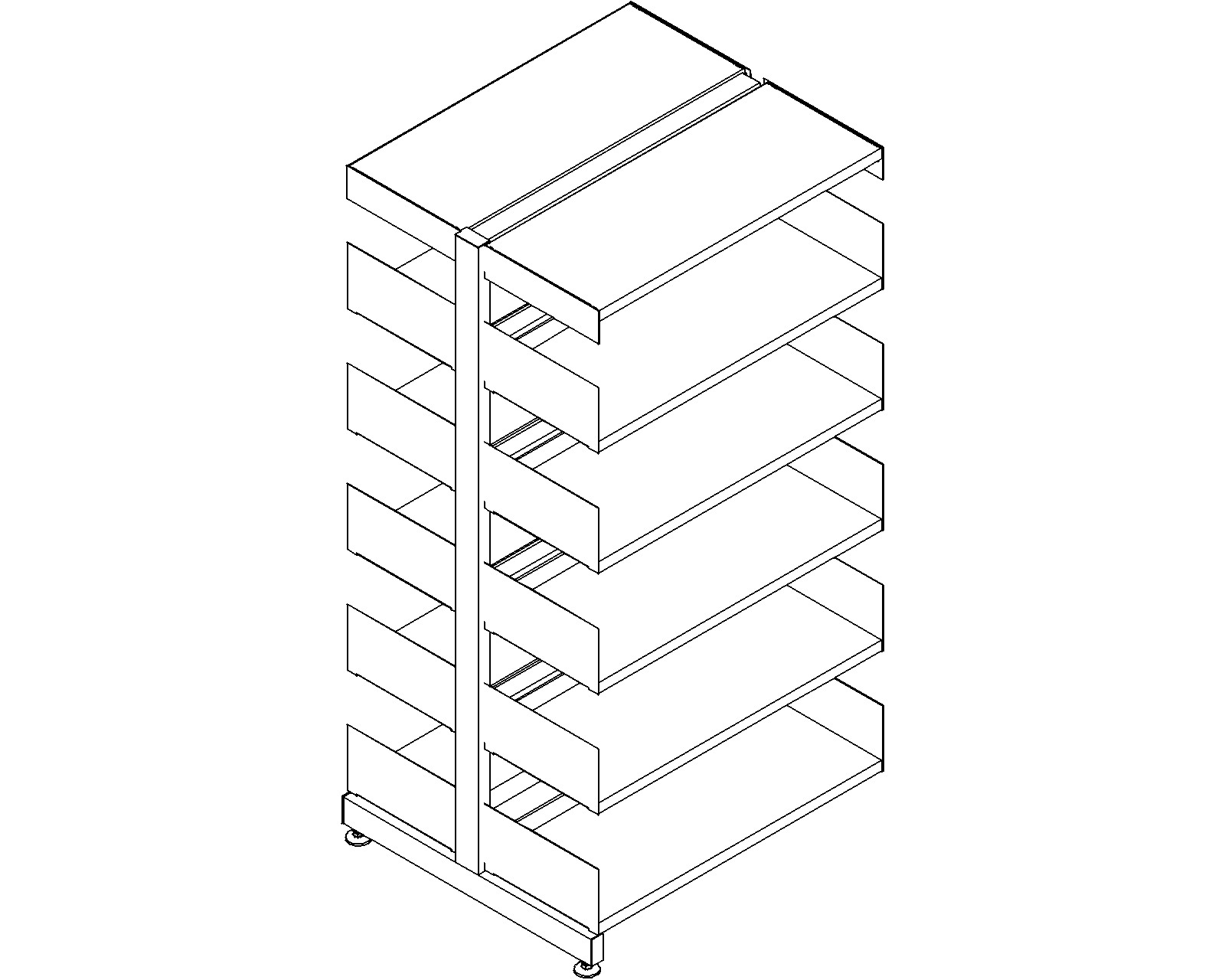 6030 add-on - double-sided - H1520 - D300 - W750 - 3D.dwg