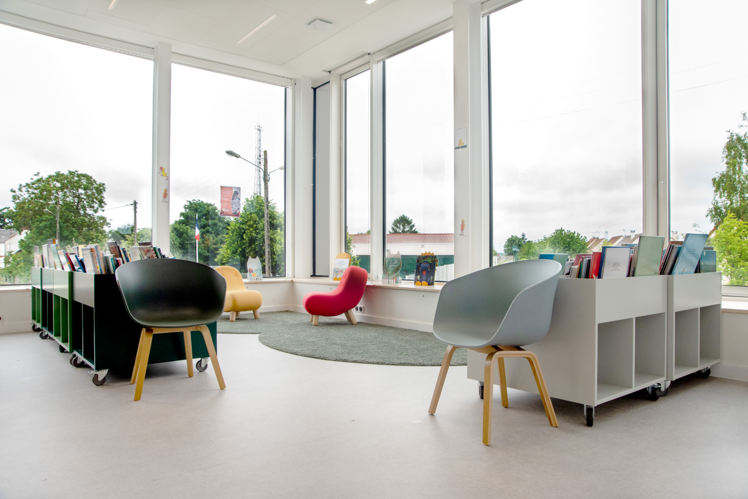 Angerville Bibliothek, Frankreich